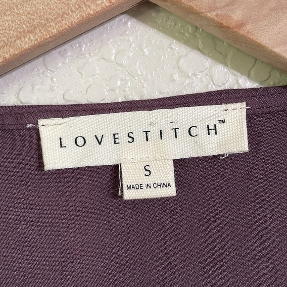 Love Stitch vneck front tie blouse - Picture 5 of 9